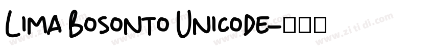 Lima Bosonto Unicode字体转换